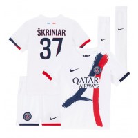 Dres Paris Saint-Germain Milan Skriniar #37 Gostujuci za djecu 2024-25 Kratak Rukav (+ kratke hlače)